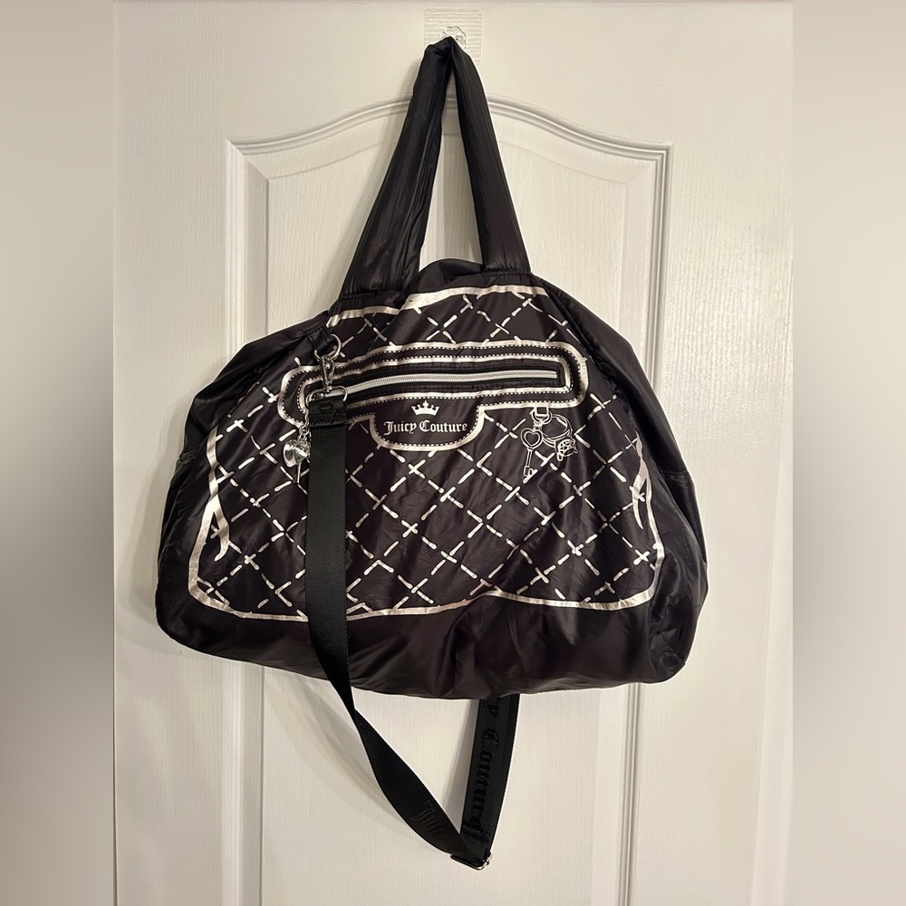 Juicy Couture Nylon Satchel Duffle Gym Bag